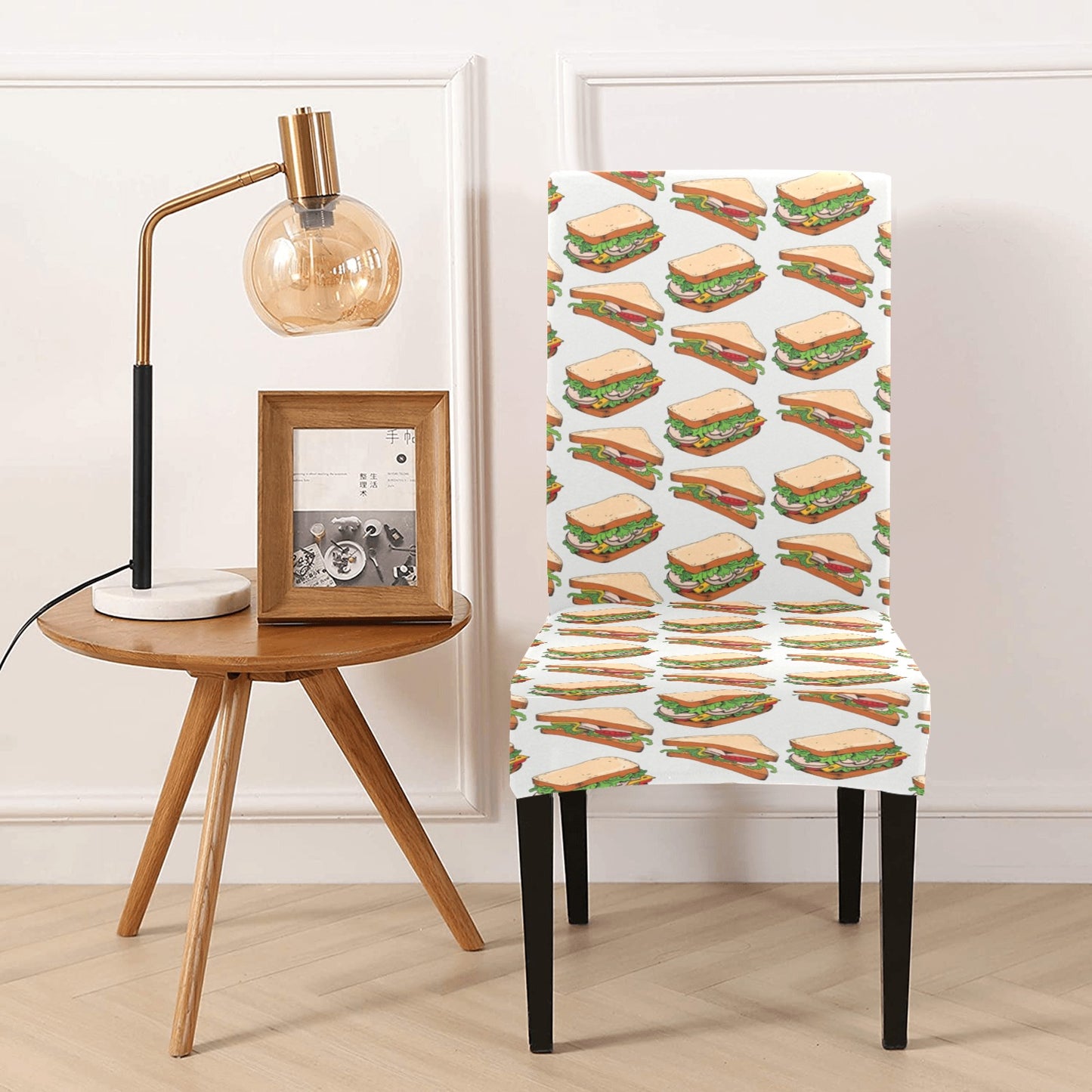 Sandwich Print Design LKS302 Dining Chair Slipcover