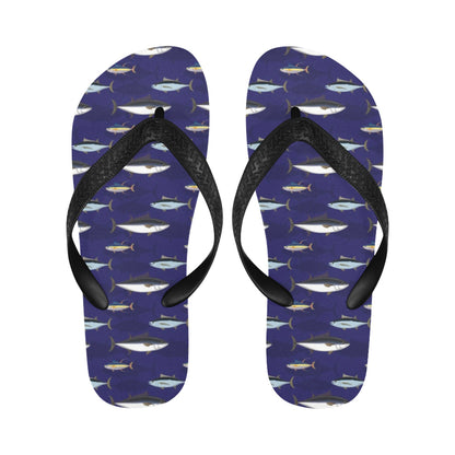 Tuna Fish Print Design LKS304 Flip Flops