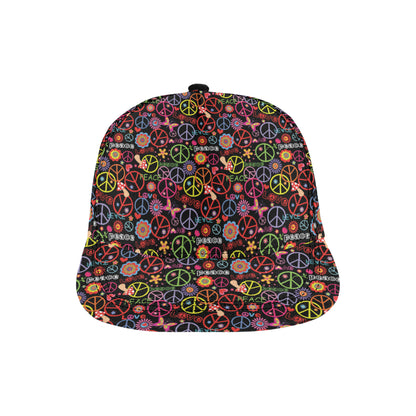 Peace Sign Colorful Design Print Snapback Cap