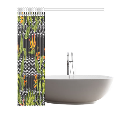Bird Of Paradise Pattern Print Design BOP07 Shower Curtain