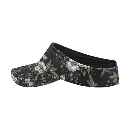 Hummingbird with Embroidery Themed Print Unisex Sun Visor