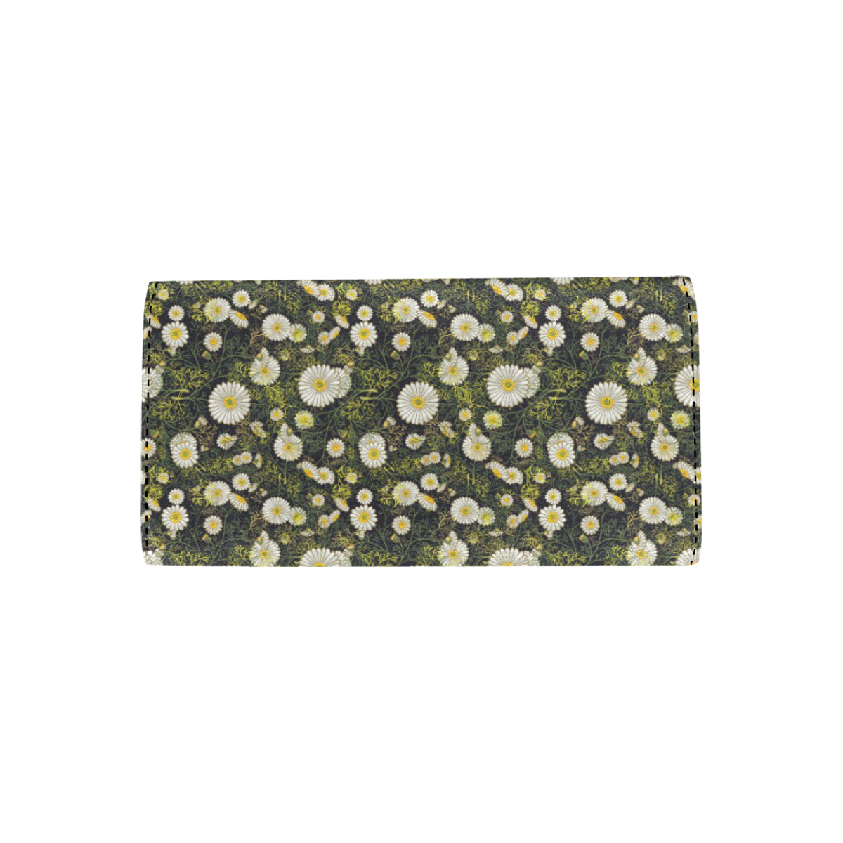 Daisy Pattern Print Design 03 Women's Trifold Wallet