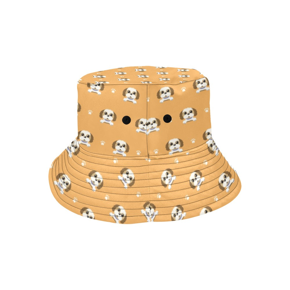 Shih Tzu Print Design LKS303 Unisex Bucket Hat