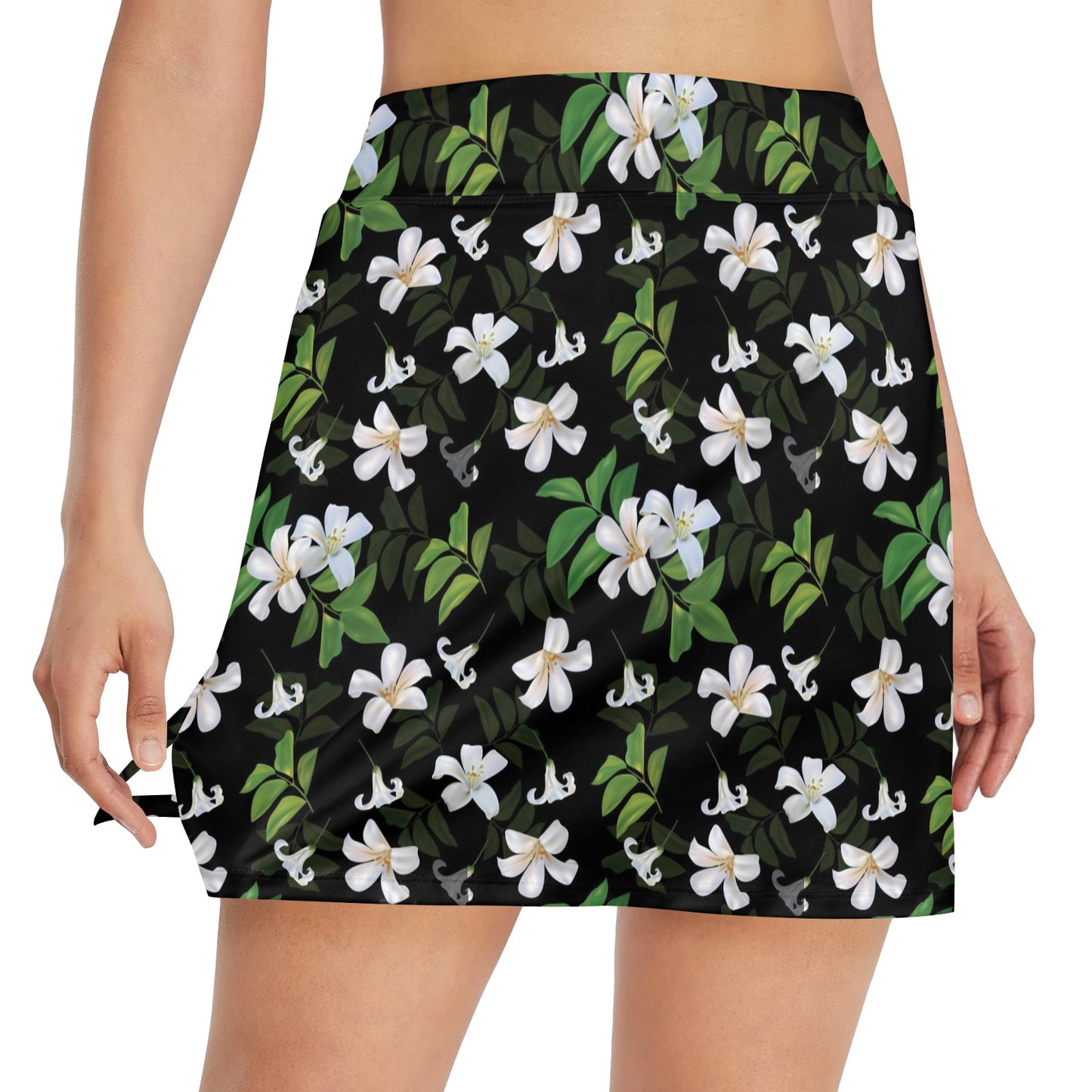 Sampaguita Print Design LKS301 Women's Golf Skirt with Pocket