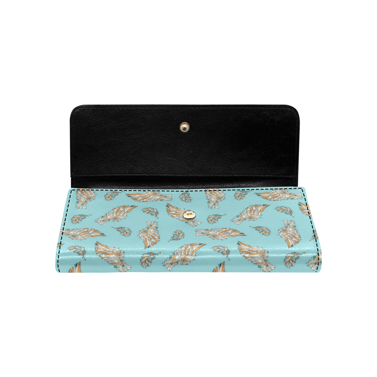 Angel Wings Pattern Print Design 03 Women's Trifold Wallet