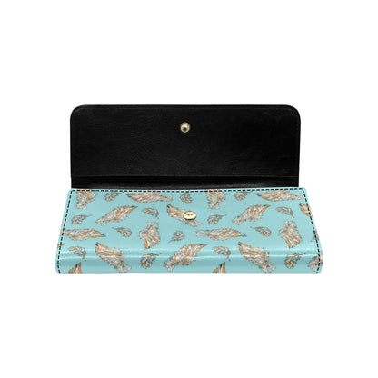 Angel Wings Pattern Print Design 03 Women's Trifold Wallet