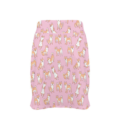Shiba Inu Print Design LKS303 17" Golf & Pickleball Skort with Pockets