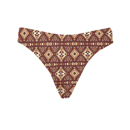 Navajo Native Color Print Pattern Women's Thongs