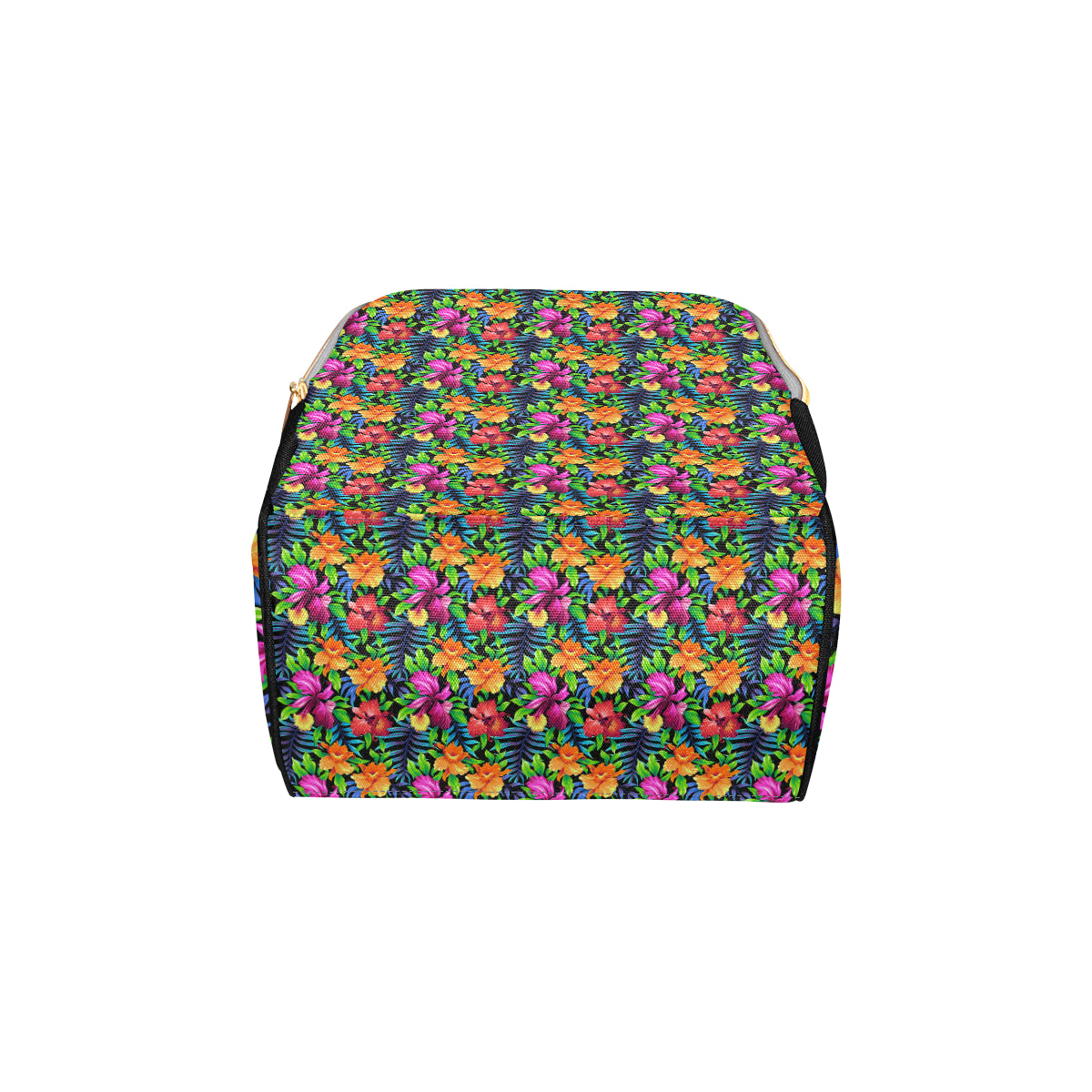 Tropical Folower Colorful Print Diaper Bag Backpack