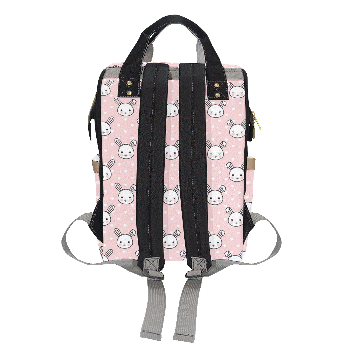 Rabbit Pattern Print Design RB02 Diaper Bag Backpack