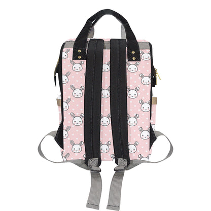 Rabbit Pattern Print Design RB02 Diaper Bag Backpack