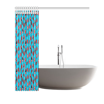 Ladybug Action Print Pattern Shower Curtain