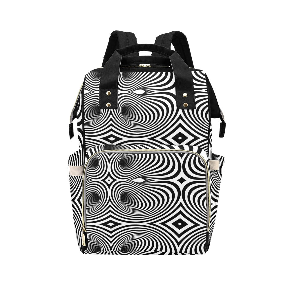 Vortex Print Design LKS303 Diaper Bag Backpack