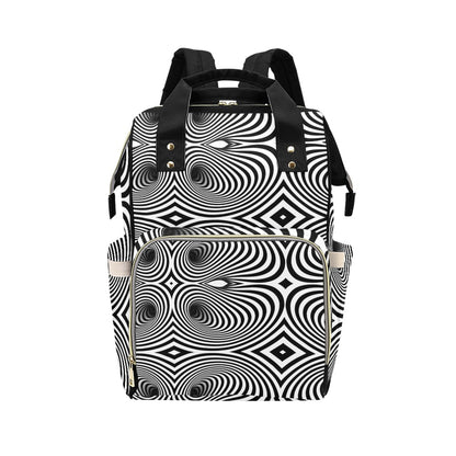 Vortex Print Design LKS303 Diaper Bag Backpack