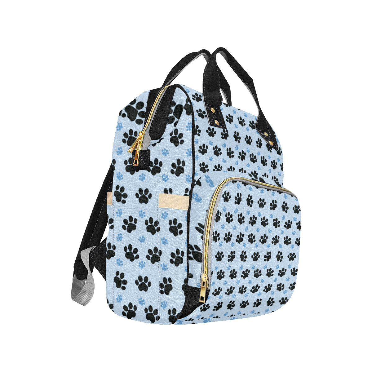 Paw Pattern Print Design A04 Diaper Bag Backpack