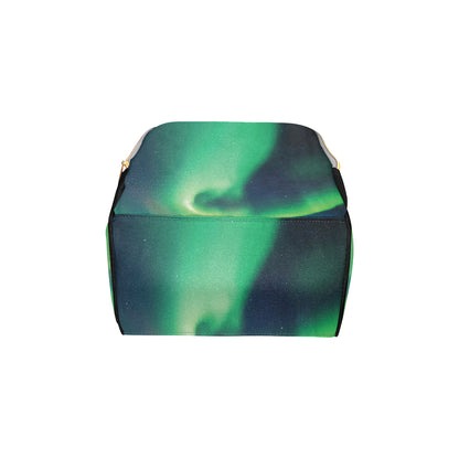 Aurora Borealis Pattern Print Design 04 Diaper Bag Backpack