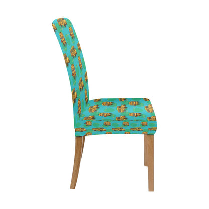School Bus Print Design LKS308 Dining Chair Slipcover