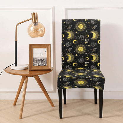 Sun Moon Print Design LKS301 Dining Chair Slipcover