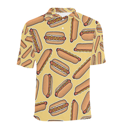 Hot Dog Pattern Print Design 01 Men Polo Shirt