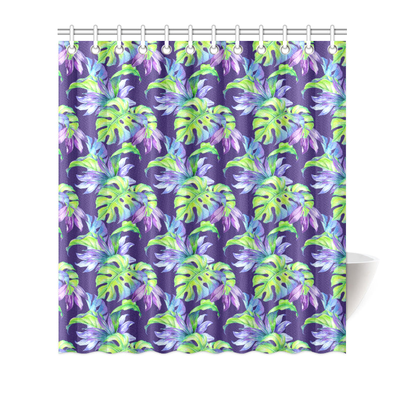 Tropical Flower Pattern Print Design TF019 Shower Curtain