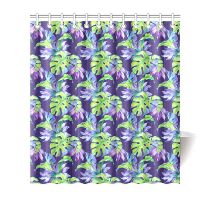 Tropical Flower Pattern Print Design TF019 Shower Curtain