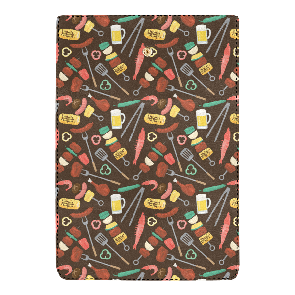 Barbecue Pattern Print Design 05 Women's Trifold Wallet