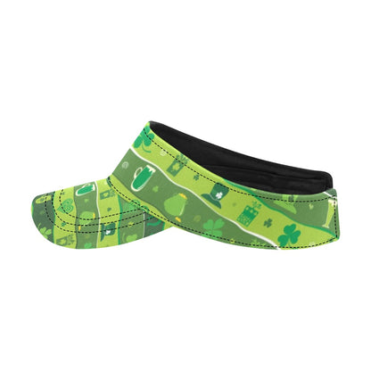 Shamrock Print Design LKS303 Unisex Sun Visor