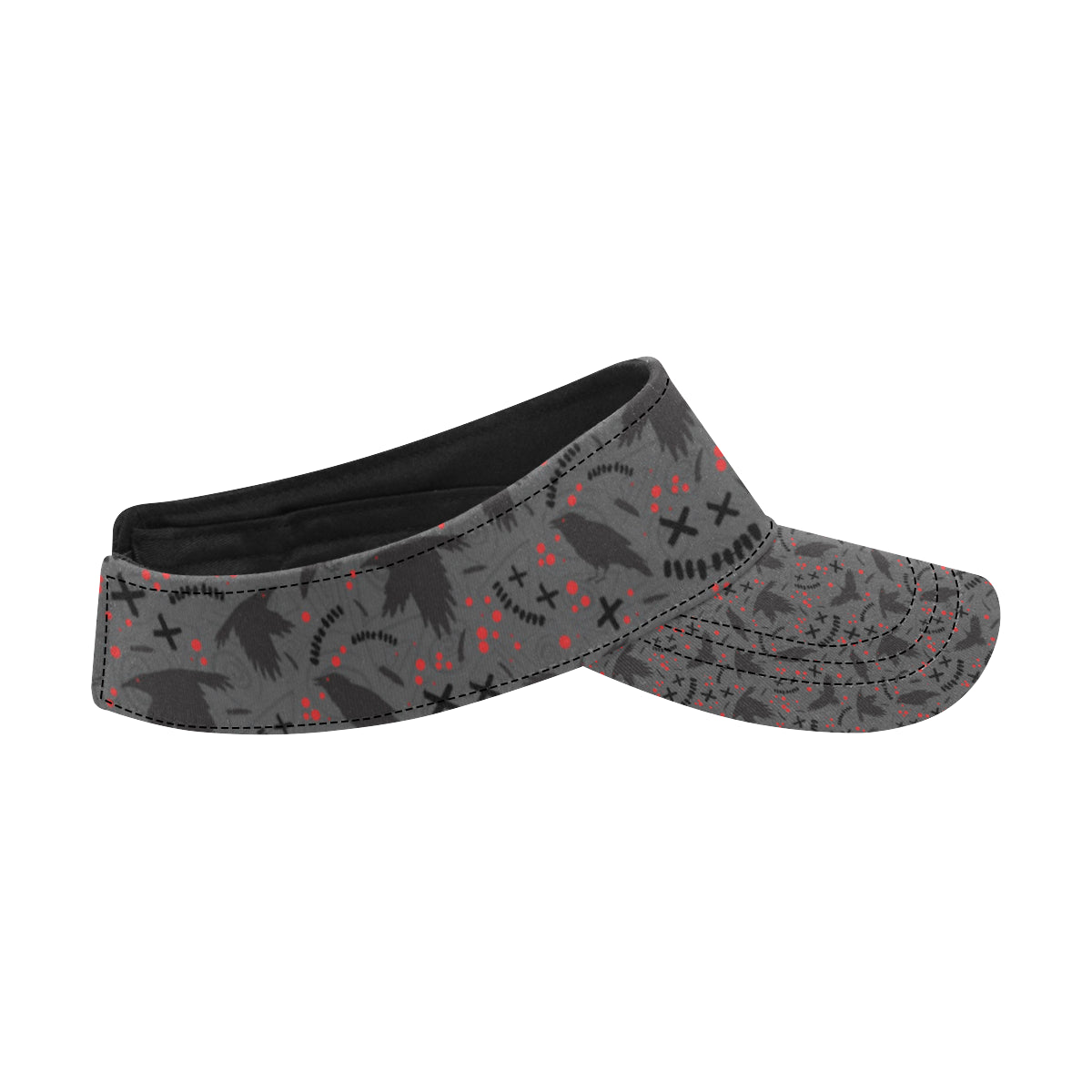 Crow Pattern Print Design 02 Unisex Sun Visor