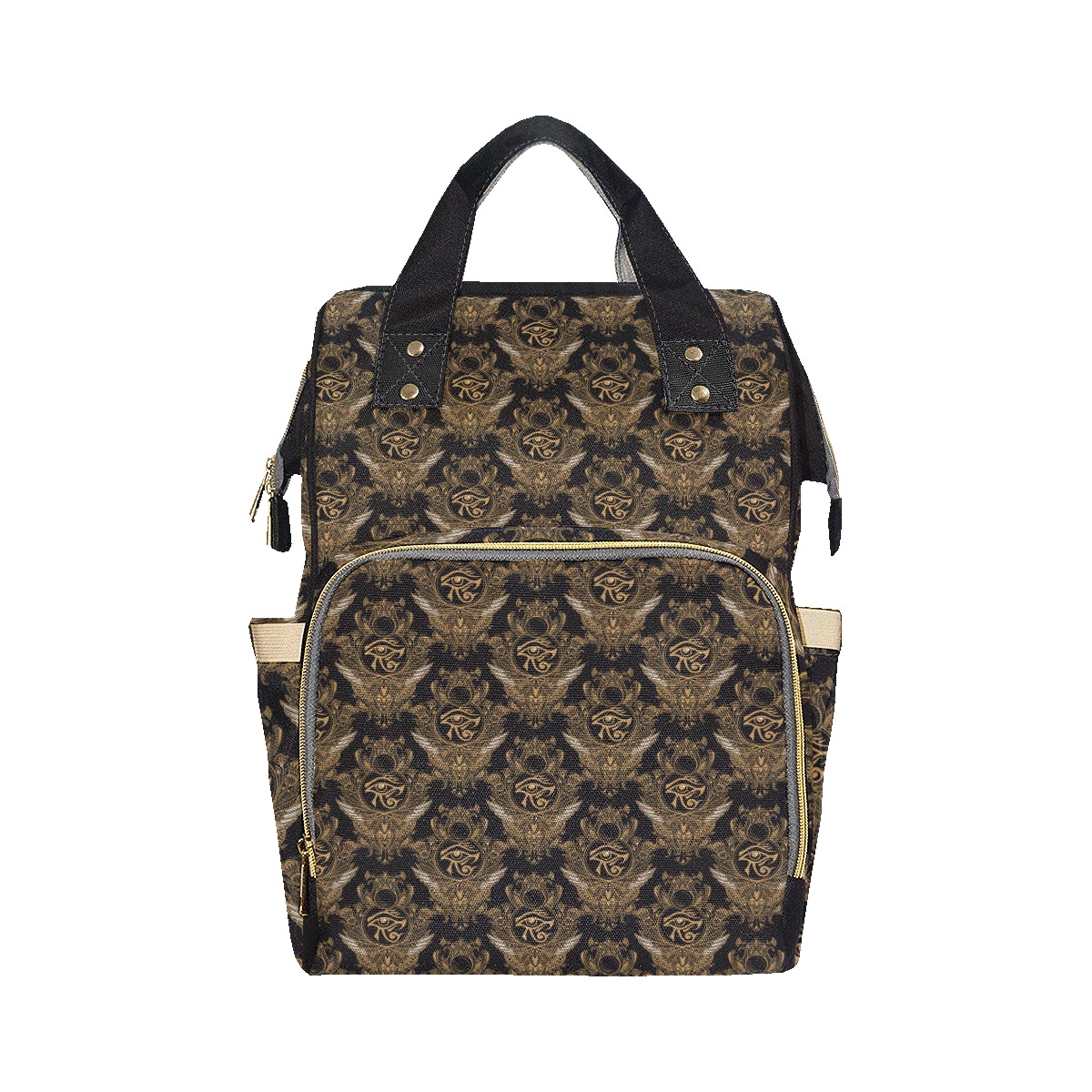 Eye of Horus Mandala Style Diaper Bag Backpack