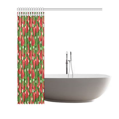 Strawberry Pattern Print Design SB05 Shower Curtain