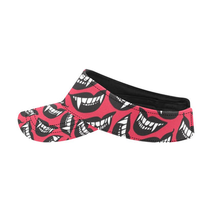 Vampire Lips Print Design LKS305 Unisex Sun Visor