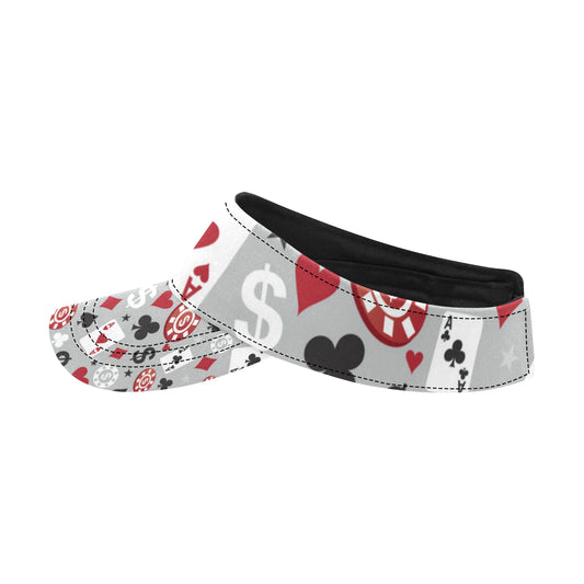 Casino Pattern Print Design 01 Unisex Sun Visor