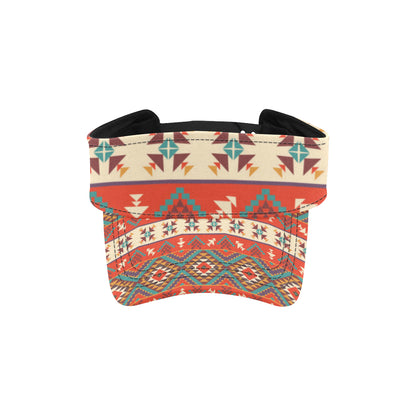 Aztec Red Print Pattern Unisex Sun Visor
