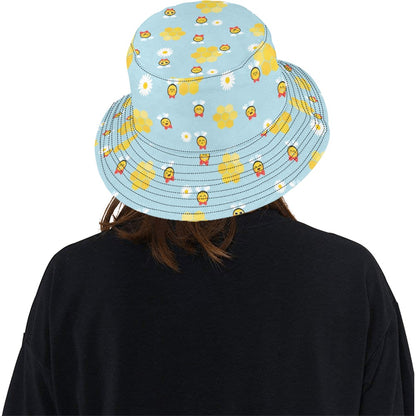 Bee Cute Print Design LKS304 Unisex Bucket Hat