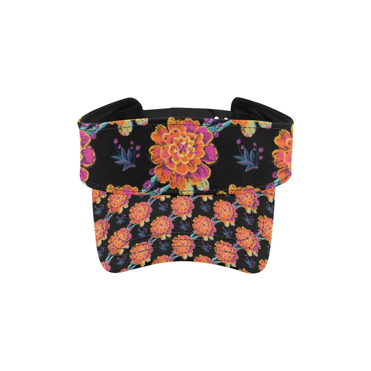 Marigold Pattern Print Design MR04 Unisex Sun Visor