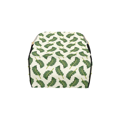 Kale Pattern Print Design 03 Diaper Bag Backpack