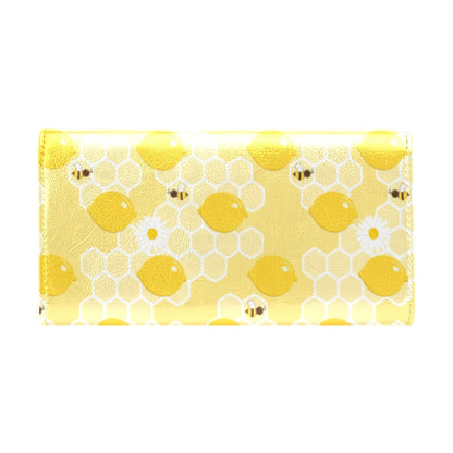 Honey Bee Honeycomb Print Design LKS3010 Women's Trifold Wallet