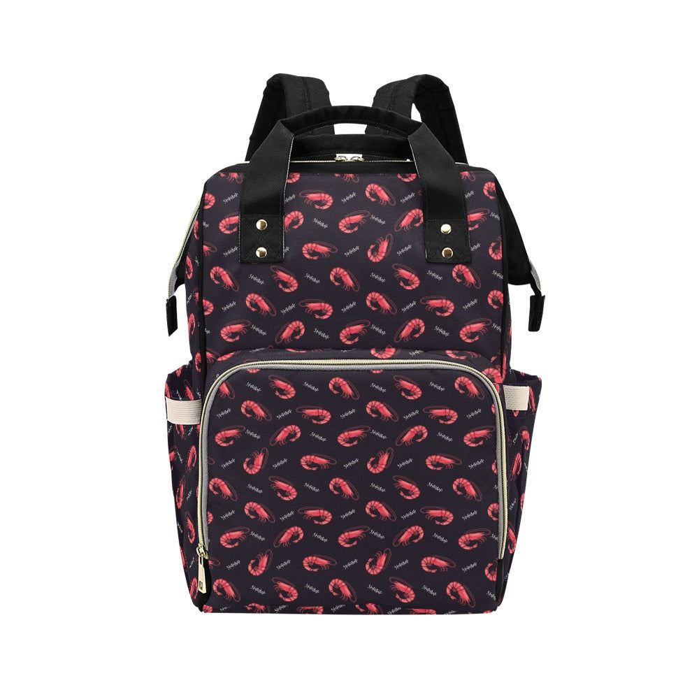 Shrimp Print Design LKS302 Diaper Bag Backpack
