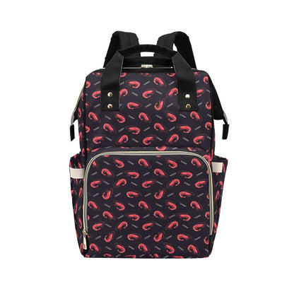 Shrimp Print Design LKS302 Diaper Bag Backpack