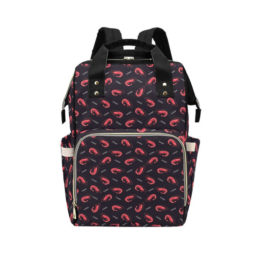 Shrimp Print Design LKS302 Diaper Bag Backpack