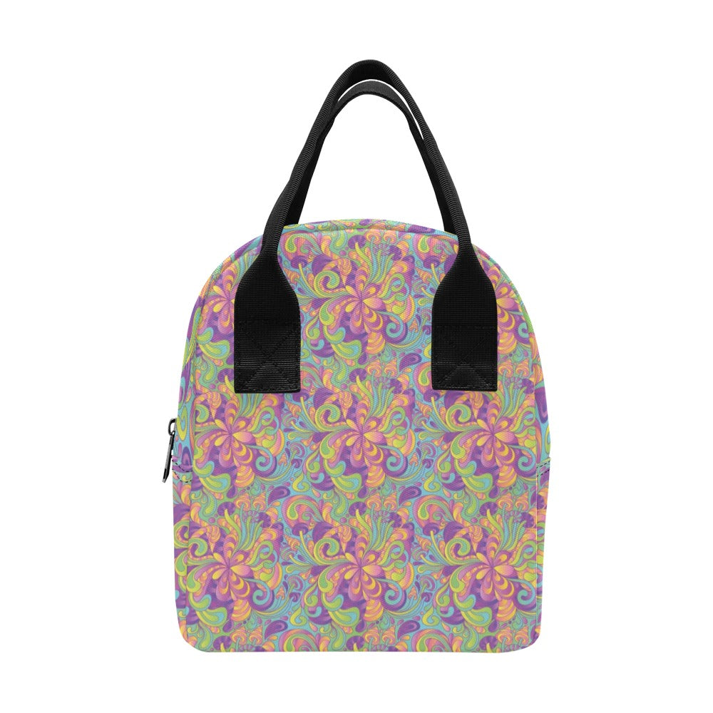 Trippy Print Design LKS306 Insulated Lunch Bag