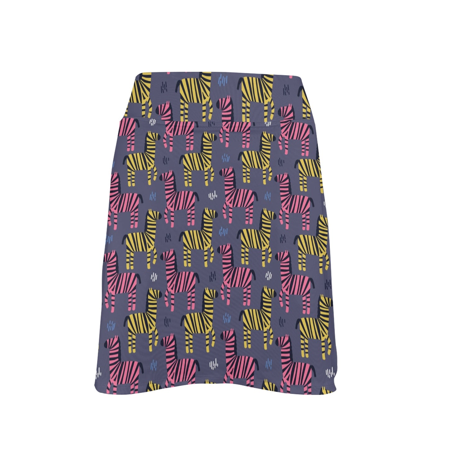 Zebra Print Design LKS303 17" Golf & Pickleball Skort with Pockets