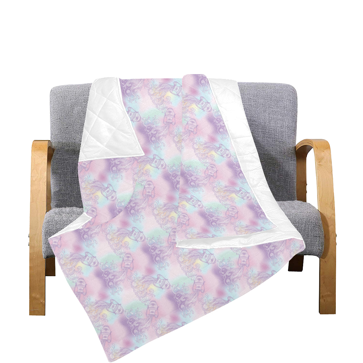 Aquarius Zodiac Pattern Print Design 01 Premium Quilt
