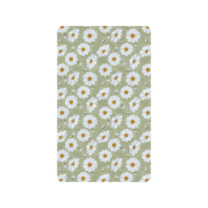 Daisy Yellow Print Pattern Rubber Doormat
