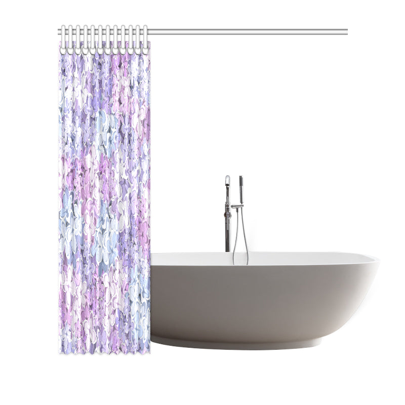 Lilac Pattern Print Design LI01 Shower Curtain