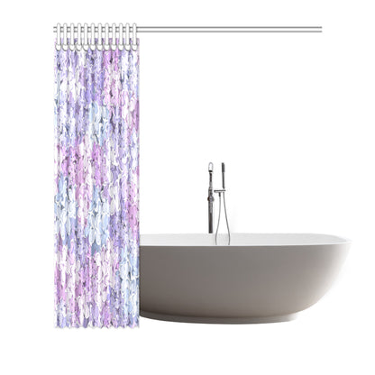 Lilac Pattern Print Design LI01 Shower Curtain