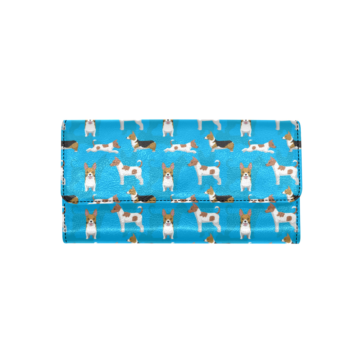 Cardigan Welsh Corgis Pattern Print Design 01 Women's Trifold Wallet