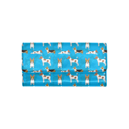 Cardigan Welsh Corgis Pattern Print Design 01 Women's Trifold Wallet