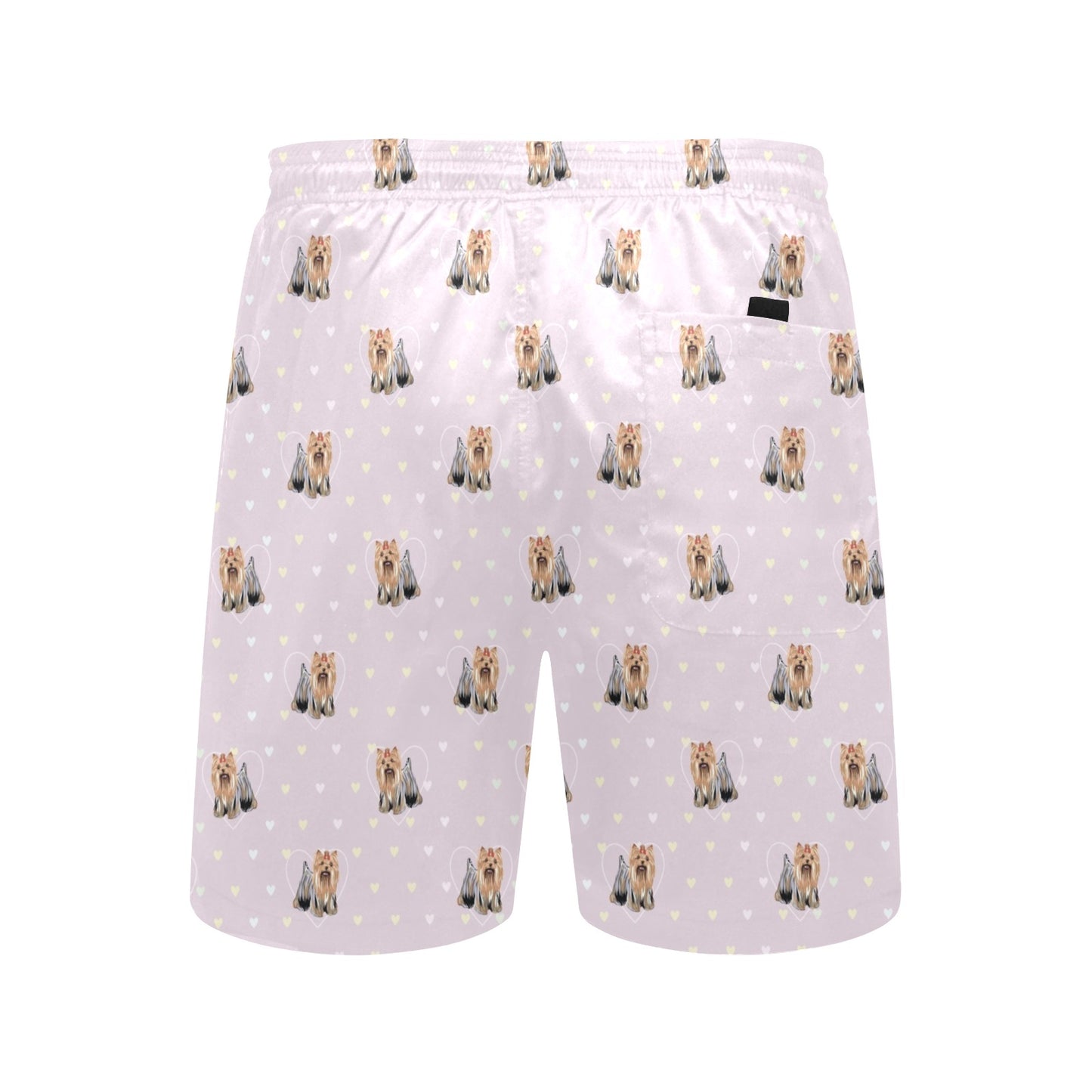 Yorkshire Terriers Print Design LKS302 Men's Swim Trunks Beach Shorts