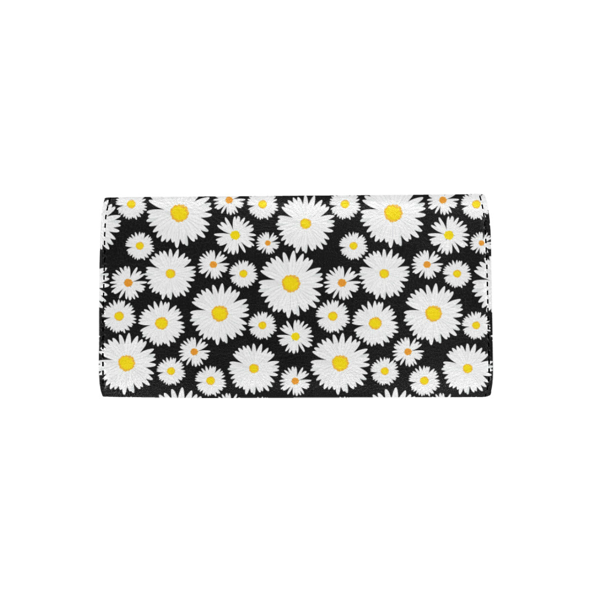 Daisy Pattern Print Design 01 Women's Trifold Wallet